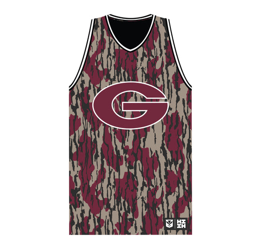 GOVERNORS BARK CAMO BASKETBALL JERSEY