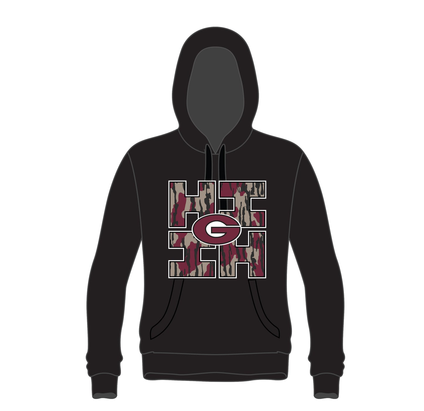 GOVERNORS BARK CAMO HOODIE